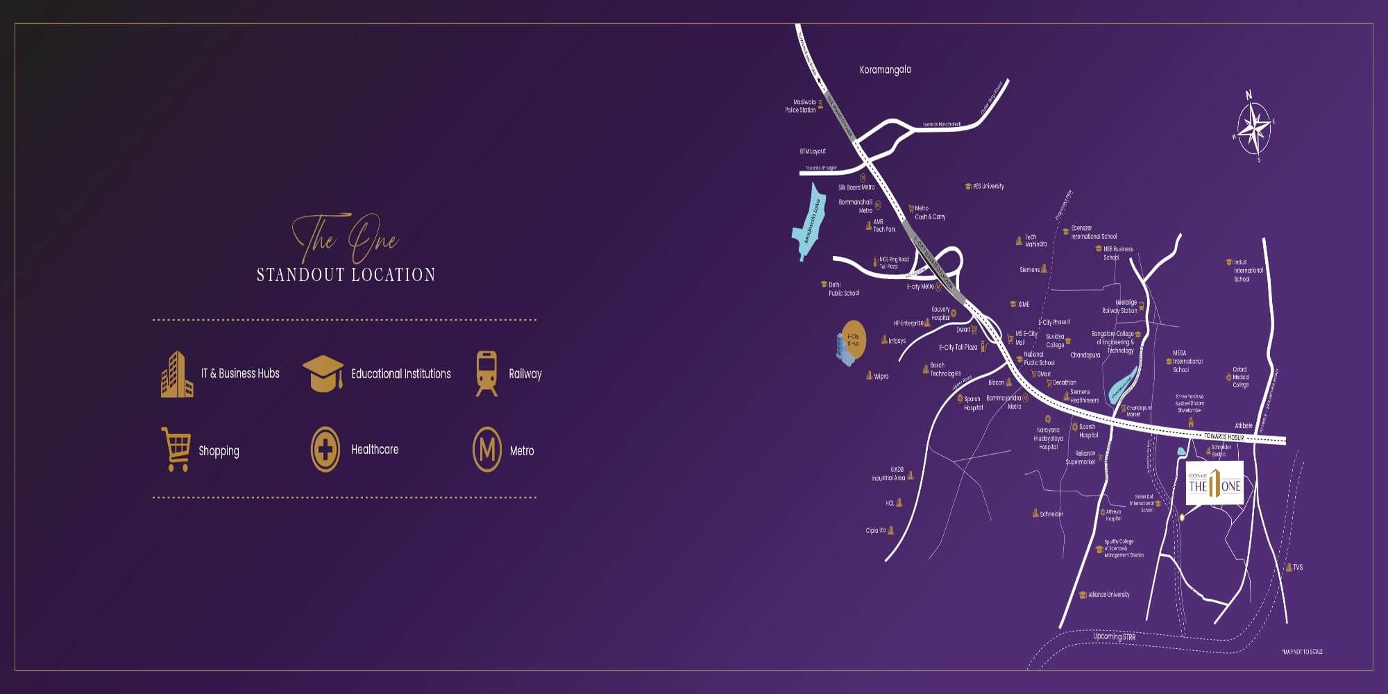 Shriram Codename The One Electronic City Location Map